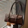 Bolsa Pequena Retrô de Luxo Outono e Inverno para Mulheres 2025 Nova Versátil Bolsa de Ombro Axila Moda Bolsa Satchel Bolsa Baguette