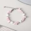 Design de cor sentimento de cascalho pulseira moda requintado nicho pulseira irregular doce pulseira design pulseira sentimento