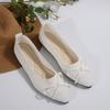 2024 Novo Estilo Sapatos de Salto Único Femininos Sapatos Mocassim Femininos Sapatos Rasos de Malha Femininos Sapato de Tecido Voador de Boca Rasa tamanho grande Sapatos Femininos Transfronteiriços Rasos
