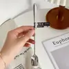 Cuchara Mezcladora Comercial de Acero Inoxidable 304, Cuchara Larga para Hielo, Cuchara de Bar, Cuchara para Miel, Cuchara Comercial para Café, Cuchara para Postres de Té con Leche