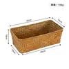 Cesta de almacenamiento tejida de doble asa, cesta de almacenamiento para bocadillos de mesa de centro, caja organizadora tejida a mano para artículos varios, cesta de almacenamiento para cosméticos