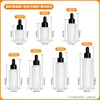 Botella de vidrio esmerilado transparente de 30 ml/50 ml para aceites esenciales, botella dispensadora de suero cosmético con gotero, botella de muestra