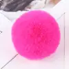 Colgante de Joyería de Bola de Piel Sintética de Conejo Rex de 8 cm Accesorios de Bola de Felpa de Invierno Accesorios DIY Accesorios de Color Caramelo para Zapatos y Sombreros