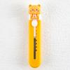 Cuchillo utilitario de oso amarillo de dibujos animados Lindo estudiante Cuchillo de papel hecho a mano Portátil Desembalaje Expreso Cuchillo afilado