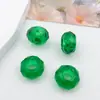 Serie de pulseras de cuentas redondas de resina verde tono verde fresco joyería con cuentas de agujero grande cuentas sueltas venta al por mayor