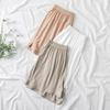 Pantalones holgados de tres piezas para casa de niñas nuevos, color sólido, cómodos, transpirables, elásticos, ropa exterior simple de modal básico, shorts