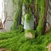 Grama de Musgo Biónica Artificial Musgo Falso Micro Paisagismo Decoração Gramado Bonsai Plantado em Vaso Pavimentação Paisagismo