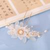 Acessórios de Cabelo Hanfu Estilo Antigo Exquisito Flor de Vidro Grampo de Cabelo Traje Antigo Sensação de Alto Padrão Par de Presilhas Conjunto de Acessórios Novo Borla Chinesa Cabelo