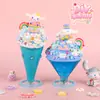 Kit de Materiais DIY Artesanal Infantil Cola de Creme Simulação Lama de Cristal Fofa Copo de Sorvete Brinquedo Pequeno para Menina