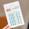 Adesivos de Maquiagem Facial Super Fada Infantil Concha Pérola Strass Borboleta Menina Bebê Maquiagem para Apresentação Adesivos Faciais de Diamante Adesivos para Canto dos Olhos