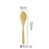Talheres de bambu premium: colheres de bebê, colheres de arroz, colheres de mel, pequenas colheres de madeira estilo coreano, colheres de chá requintadas, direto do fabricante