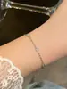 Pulsera de Diamantes Redondos de Burbuja Estilo Nuevo y Sencillo para Mujer, con Diamantes, Sensación de Lujo Ligero, Diseño Exquisito de Nicho, Versátil para el Uso Diario