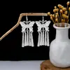 Pendientes de Pavo Real para Minorías Étnicas, Regalos Retro de Plata Miao Estilo Étnico, Accesorios de Pendientes Vintage de Imitación Plata
