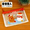 Porta-moedas Fofo de Natal para Crianças Bolsa de Armazenamento Mini Transparente de PVC Bolsa Portátil de Doces de Natal Pequeno Presente