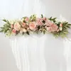 Novas Flores Artificiais da Amazon, Flores Artificiais, Fileiras de Rosas, Flores para Encosto de Cadeira de Casamento, Tiras de Flores para Mesa de Jantar, Decorações de Flores para Porta de Espelho