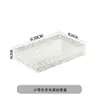 Caja Rectangular Transparente Restaurante de Hot Pot Placa de Copos de Nieve y Carne Cocina Creativa Japonesa Barbacoa Plato de Hielo Sashimi Plato de Mariscos