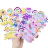 Pinzas para el Cabello de Niña, Set de 14 Piezas Que No Dañan el Cabello, Pinzas de Dibujos Animados para Flequillo de Niñas, Pinzas para el Cabello Suelto de Niñas, Diseño Coreano de Alta Gama