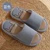 Pantuflas de lino para interior, hogar, domésticas, pantuflas frescas para mujer, ropa de casa, resistentes al desgaste, antideslizantes, suela gruesa, pantuflas frescas de verano para hombre, venta al por mayor