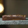 Pendente de Agarwood de Qinan Esculpido Lado Único Marca Tathagata Pingente Artesanato em Relevo Estilo Chinês Peça de Mão Wenwan Colar