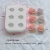 Molde de silicona de rosa de 6 piezas para decoración de flores de rosa de chocolate para fondant Herramientas de decoración Molde de resina y yeso DIY