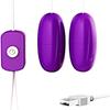 Brinquedo Portátil USB Duplo Vibratório de Ovo com Língua para Mulheres, Brinquedo Sexual Adulto