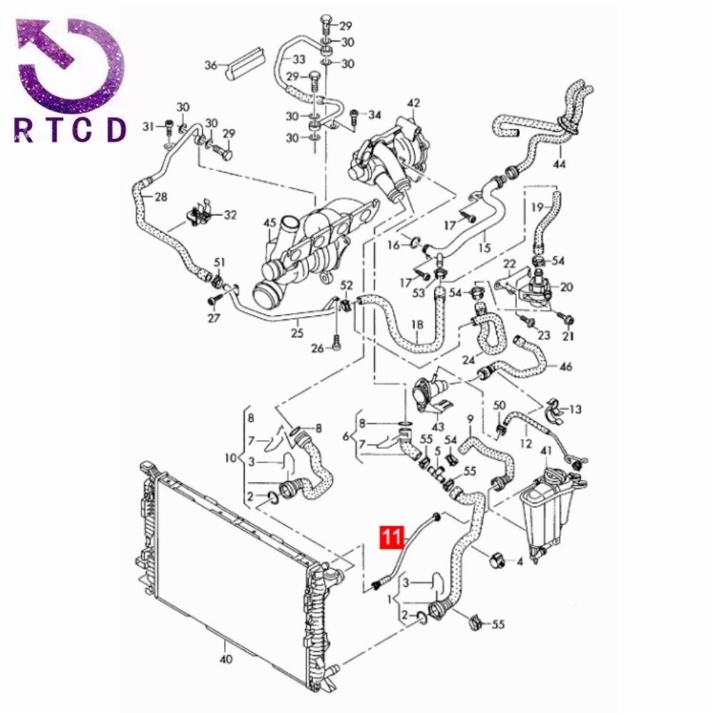 06E103217AE水箱散热器软管1