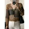Foto Real de Chaqueta Cardigan de Punto Irregular Hueco para Mujer, Nuevo Estilo Primavera y Otoño, Chal Protector Solar de Manga Larga, Prenda Exterior Delgada