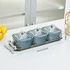 Ins Lujo Accesible Plástico Plato de Frutas Dividido Plato de Aperitivos Aperitivo Té Aperitivo Fruta Seca Dulces Ktv Almacenamiento Múltiples Compartimentos Alto Valor