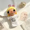 Ropa para muñeca gatita de piernas largas, ropa para muñeca hecha a mano de 10 cm, camiseta y falda, camisón para disfraz de muñeca mini, venta al por mayor de ropa