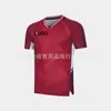 Uniforme de bádminton con patrón de cuadros rojos y blancos, camiseta deportiva de secado rápido de manga corta para tenis de mesa, bádminton, uniformes de equipo de voleibol, team building, ropa de trabajo de verano para el lugar