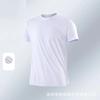Camiseta Masculina Secagem Rápida Fina Quadrado Pequeno Gola Redonda Manga Curta Outdoor Maratona Corrida Treinamento Absorvente de Suor Respirável Camiseta