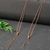 Cordón de cera para colgar colgantes, dorado, cordones para colgantes de jade y jade Hetian, cordones de hilo de jade para collares, cordón cruzado para cuentas celestes, diseño simple