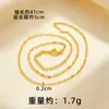 Colar de Ouro Arenoso Jóias Mulheres de Longa Duração High-end Sense Niche Clavícula Cadeia Yiwu Acessórios de Cobre Imitação de Corrente de Ouro