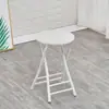 Silla Plegable, Taburete, Silla con Respaldo, Silla de Comedor Portátil para el Hogar, Taburete Redondo Moderno Simple de Moda Creativo, Silla de Oficina