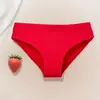 Ropa interior de algodón acanalado transfronteriza para mujer, transpirable, amigable con la piel, calzones para niña