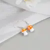Pendientes Metálicos de Aguja Plateada con Forma de Corazón y Estrella de Ocho Puntas, Pendientes Europeos y Americanos de Nicho con Forma de Estrella, Pendientes de Chica Popular Estilo Dulce y Fresco al por Mayor
