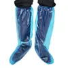 Cobre-sapatos descartáveis impermeáveis para dia chuvoso, espessados, longos, de cano alto, para aquicultura, antiderrapantes, para uso externo em rafting, resistentes ao desgaste, galochas de plástico