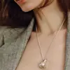 Collar Colgante de Frasco con Corte Facetado de Joyería Transfronteriza para Mujer, Cadena de Suéter de Lujo Ligero Nicho Retro Moderno de Gama Alta