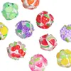 Cor de argila macia simulação de frutas contas furo reto contas soltas contas caneta usável diy corrente de celular chaveiro corrente de bolsa acessórios