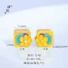 Puzuo Acessórios DIY Banhados a Ouro de Cor Forte e Duradoura com Strass, Flor de Cerejeira, Coração, Trevo de Quatro Folhas, Contas Espaçadoras com Furo Passante, Miçangas de Novo Estilo Chinês para Mulheres