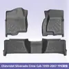 Adequado para Chevrolet Silverado Crew Cab 1999-2007 Tapetes de Piso TPE Tapetes de Piso 3D