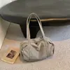 Bolsa de Nylon Ligera Casual Estilo Coreano para Mujer, Gran Capacidad, Simple, de un Solo Hombro, Bolso Tote para Viaje, Deporte, Fitness