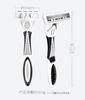Canfill Acero Sueco Triple Capa Navaja Manual para Hombre Set de Portacuchillas de Navaja Manual Antiguo