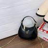 Bolso de Hombro Estilo Coreano para Niños y Niñas Bolso Mini de Cadena Familiar Color Sólido Simple Estilo Extranjero Bolso de Mano Nuevo para Niños 2025