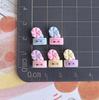 Mini tamaño pequeño Lápiz Cuchara Fonógrafo Campana Accesorios de Resina Gel de Crema Pasador de Pelo Tarjeta Coo Accesorios de Material DIY