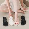 Zapatos de Moda Estilo Coreano 2025 Primavera y Verano Nuevos Zapatos Estilo Hada para Usar Afuera Planos Suela Suave Sandalias de Celebridad de Internet Zapatos Romanos para Mujer