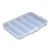 Caja de almacenamiento de plástico PP cubierta a prueba de polvo, mediana, portátil, con compartimentos fijos de 5 rejillas para baterías, anzuelos de pesca, papelería, venta al por mayor