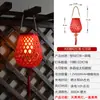 Lámpara solar exterior transfronteriza lámpara de linterna de bambú para colgar en árbol paisajismo de patio jardín lámpara de ambiente para balcón lámpara portátil