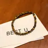 Nova Pulseira de Pedra Olho de Tigre Estilo Chinês para Mulheres, Luxo Leve, Design de Nicho de Alta Qualidade, Joia Retrô, Pulseira para Casal Estudante