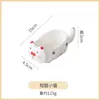 Plato de Cerámica Personalizado para Sabores, Plato Multifuncional Creativo para Condimentos con Forma de Gato Lindo para el Hogar, Soporte para Palillos, Plato para Mojar Snacks